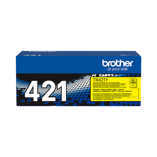 ORIGINAL Brother toner giallo TN-421Y 421 ~1800 Seiten