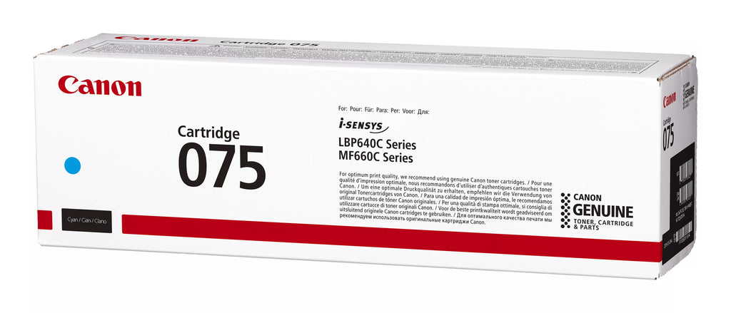 Canon 075 cartuccia toner 1 pz Originale Ciano
