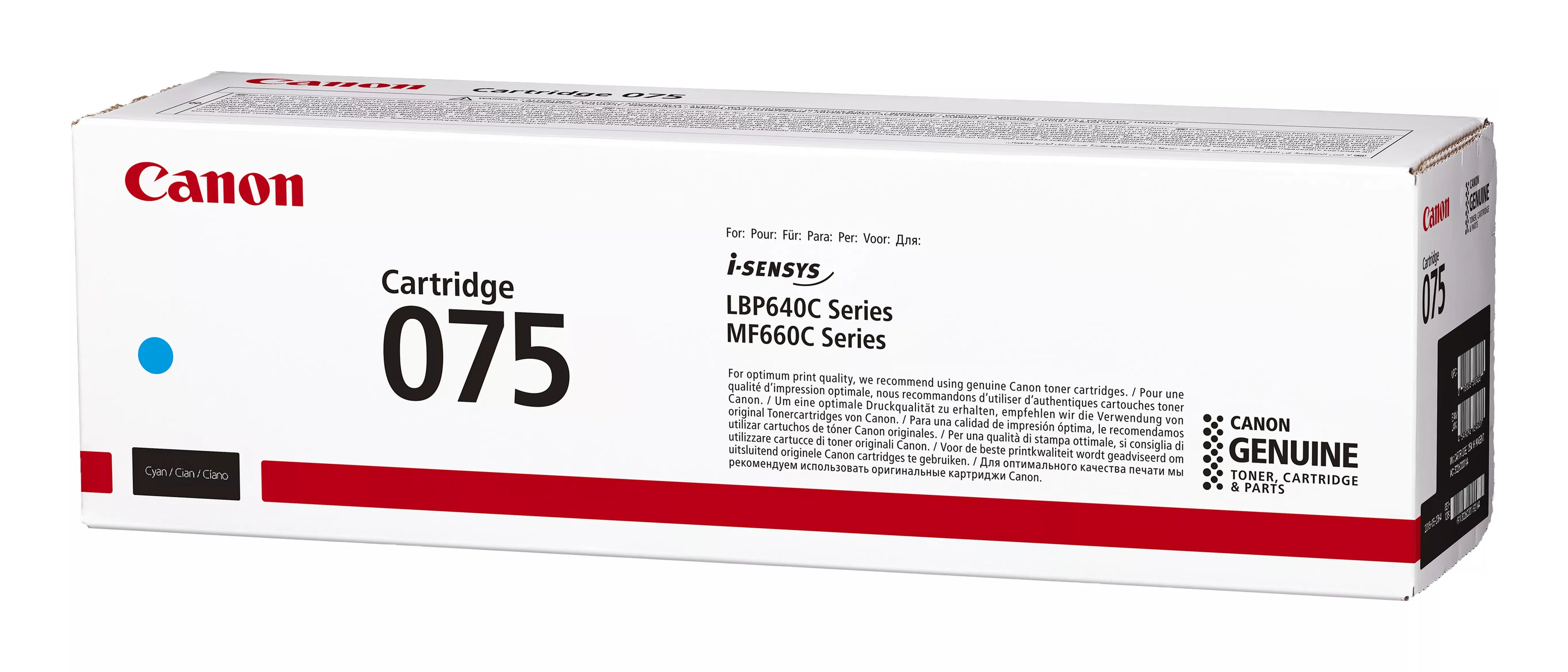 Canon 075 cartuccia toner 1 pz Originale Ciano