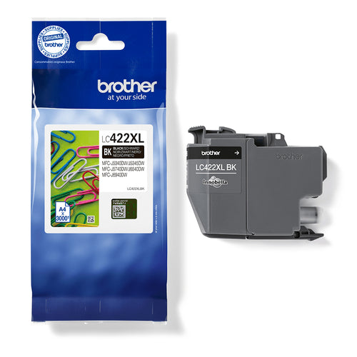 Brother LC422XLBK cartuccia d'inchiostro 1 pz Originale Resa elevata (XL) Nero