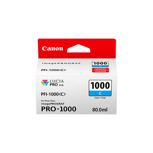 ORIGINAL Canon Cartuccia d'inchiostro ciano PFI-1000c 0547C001 ~5025 Seiten 80ml