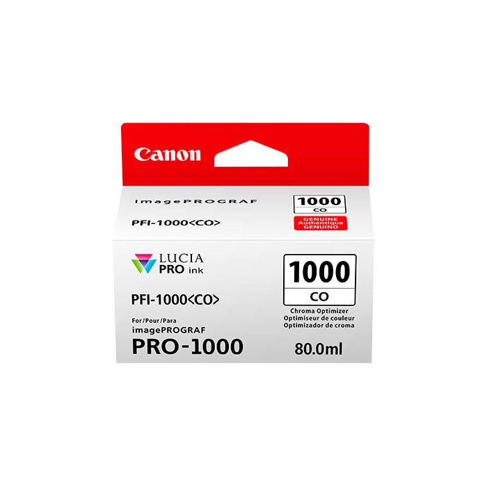ORIGINAL Canon Cartuccia d'inchiostro Trasparente PFI-1000co 0556C001 ~680 Seiten 80ml Chroma Optimizer