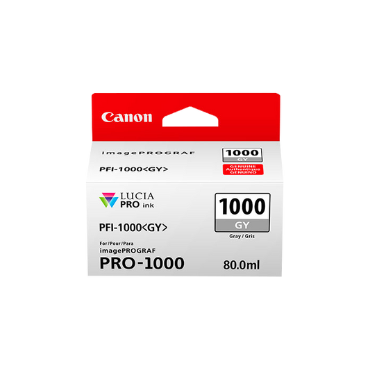 ORIGINAL Canon Cartuccia d'inchiostro Grigio PFI-1000gy 0552C001 ~1465 Seiten 80ml