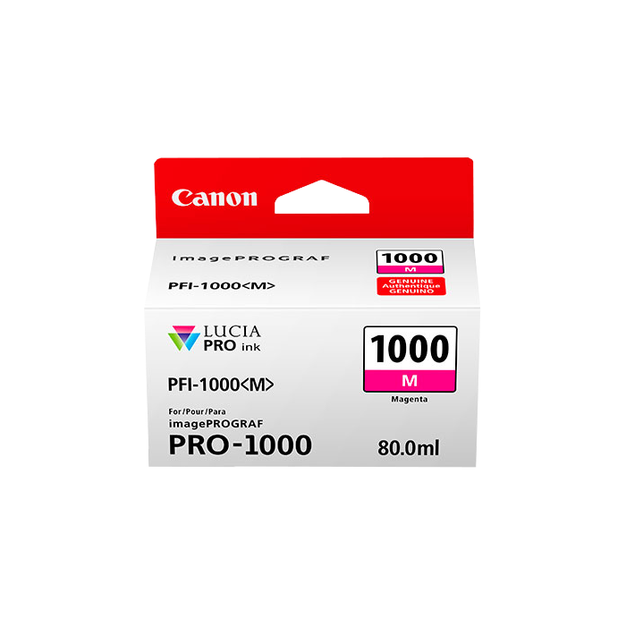ORIGINAL Canon Cartuccia d'inchiostro magenta PFI-1000m 0548C001 ~5885 Seiten 80ml