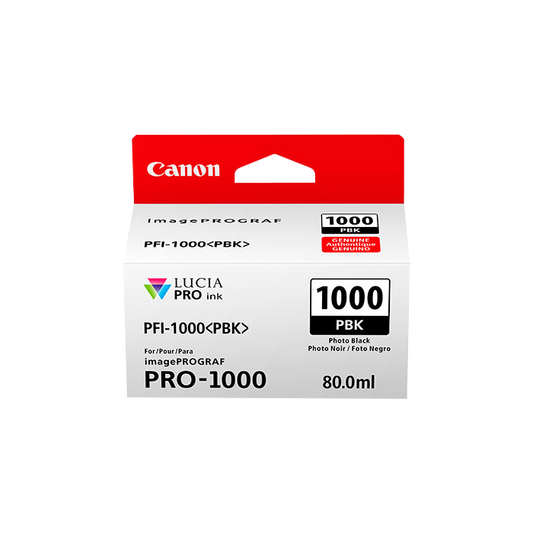 ORIGINAL Canon Cartuccia d'inchiostro Nero (Foto) PFI-1000pbk 0546C001 ~2205 Seiten 80ml