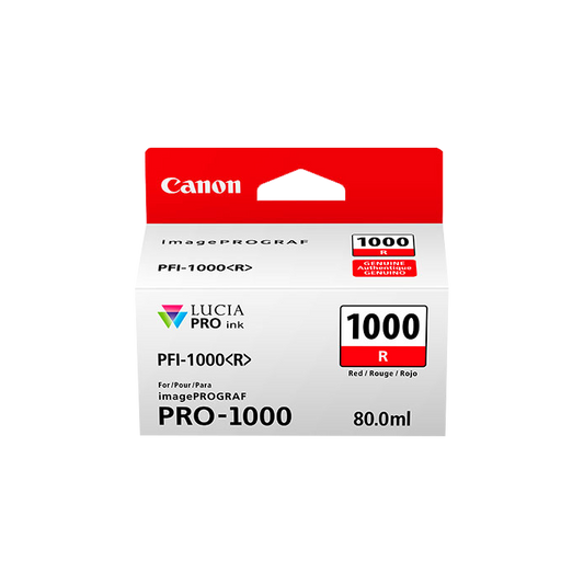 ORIGINAL Canon Cartuccia d'inchiostro Rosso PFI-1000r 0554C001 ~5355 Seiten 80ml