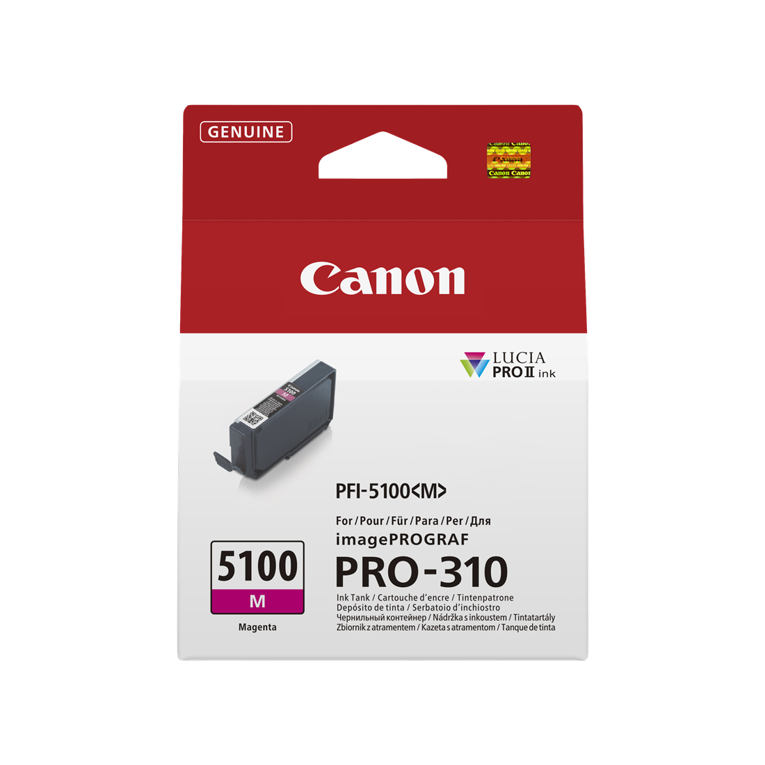 ORIGINAL Canon Cartuccia d'inchiostro magenta PFI-5100m 6954C001 14ml
