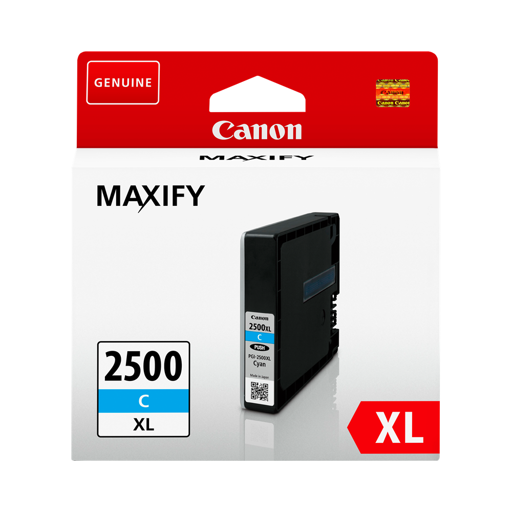 ORIGINAL Canon Cartuccia d'inchiostro ciano PGI-2500c XL 9265B001 ~1755 Seiten 19,3ml