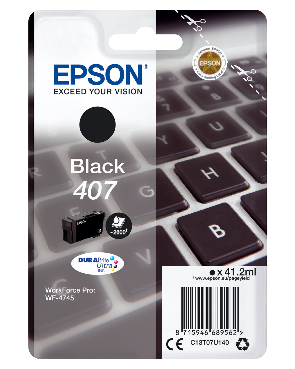 Epson WF-4745 cartuccia d'inchiostro 1 pz Originale Resa elevata (XL) Nero