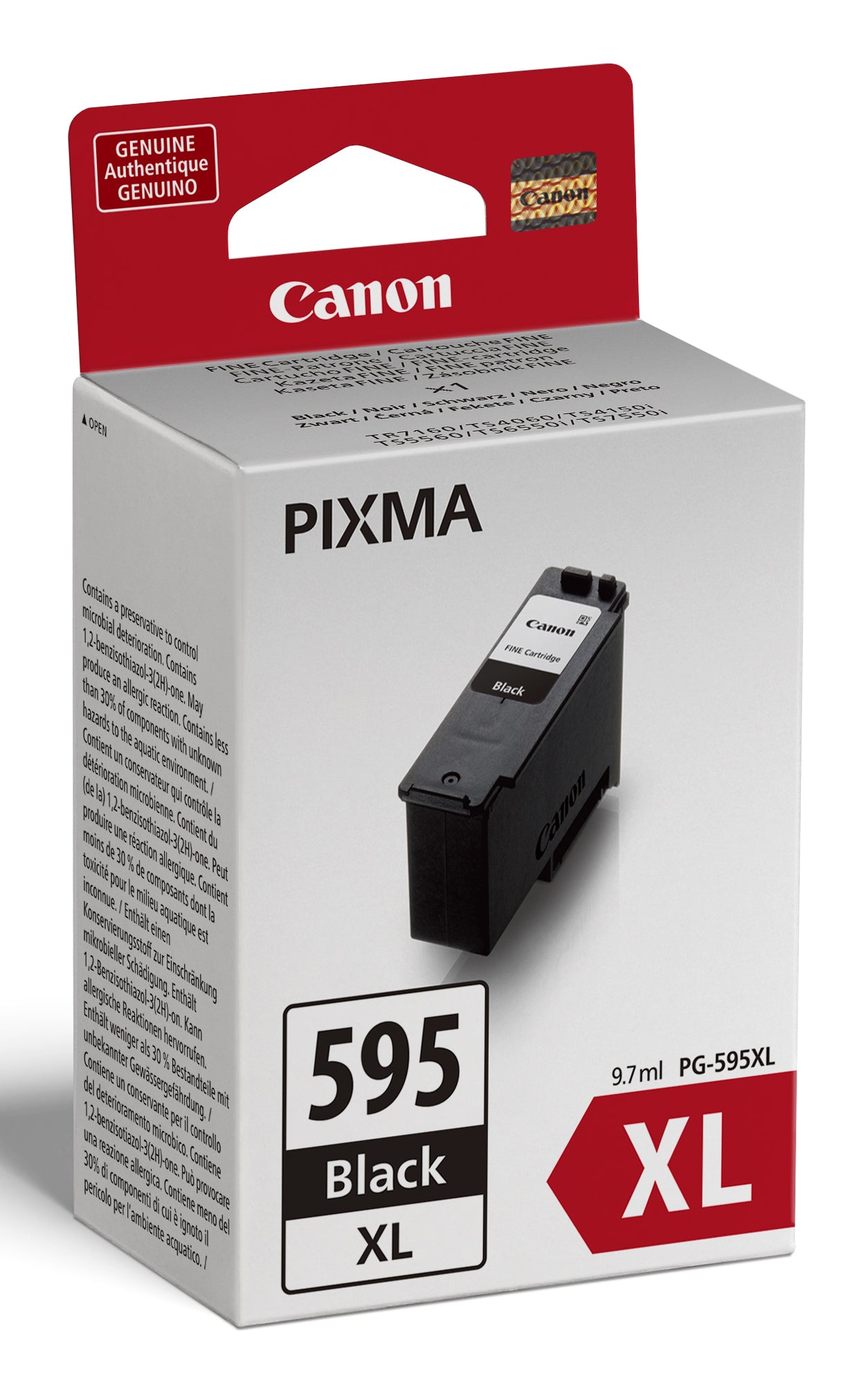 Canon PG-595XL/CL-586XL + GP-501 50Sh. Value Pack cartuccia d'inchiostro 2 pz Originale Resa elevata (XL) Nero, Ciano, Magenta, Giallo