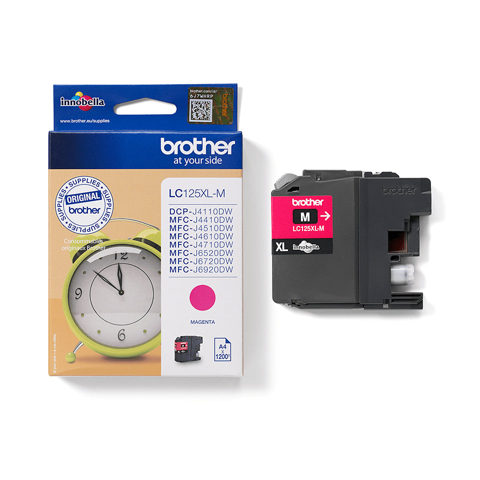 Brother LC125XLM cartuccia d'inchiostro 1 pz Originale Resa extra elevata (super) Magenta