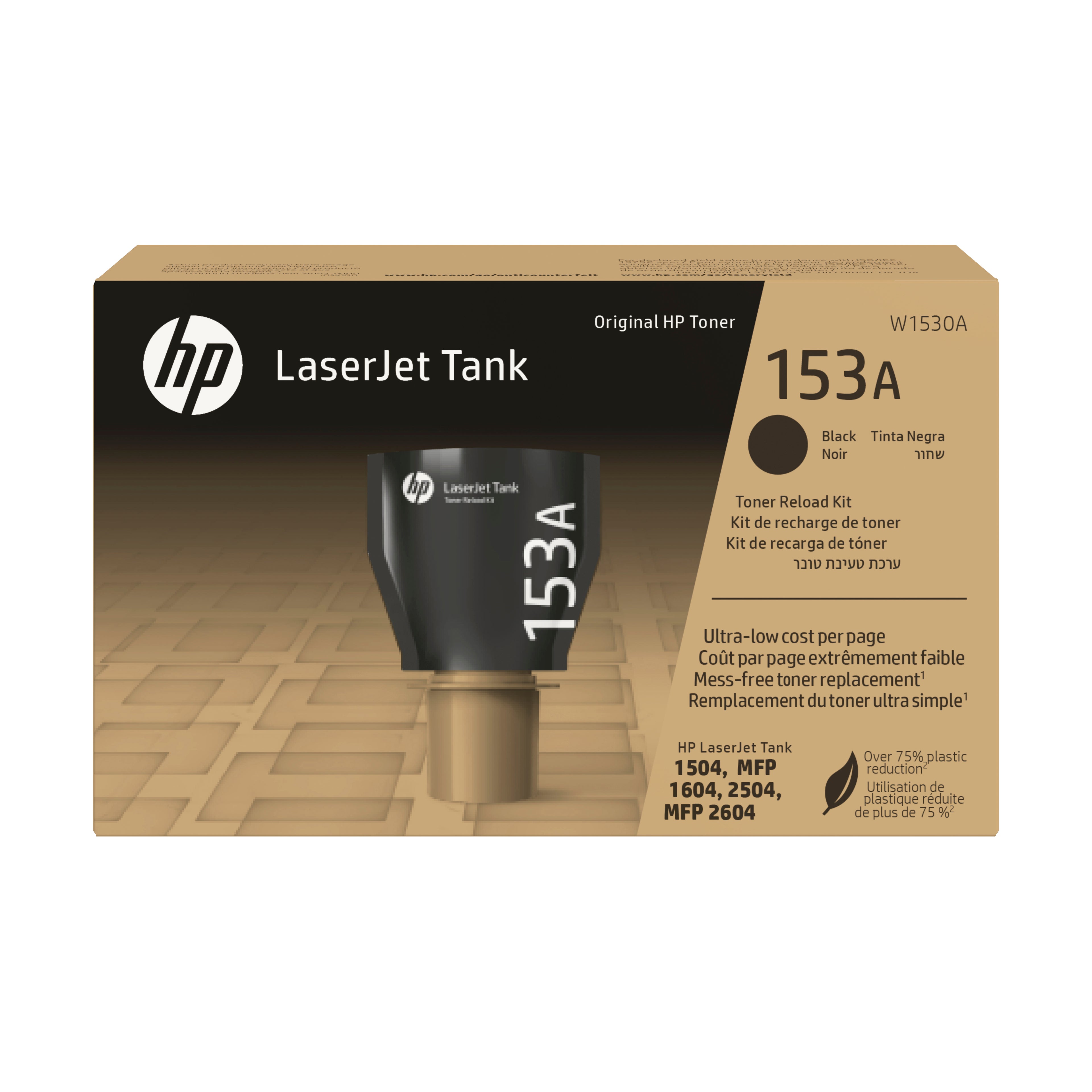 HP Kit di ricarica del toner nero originale LaserJet Tank 153A