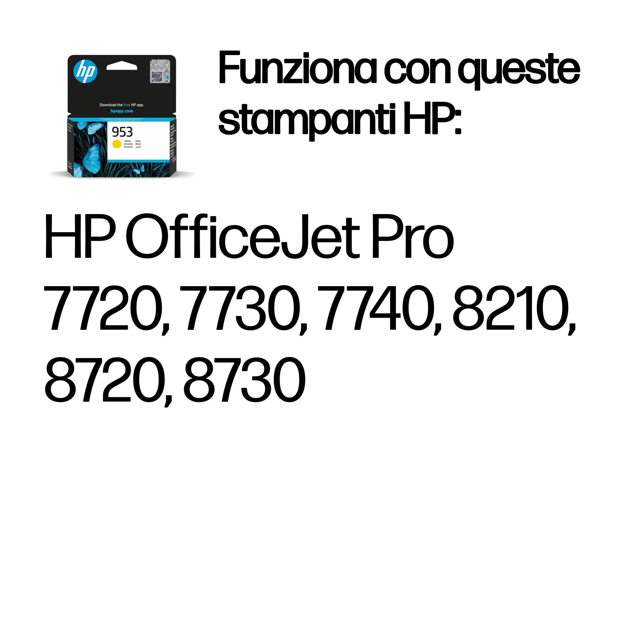 HP Cartuccia di inchiostro originale giallo 953