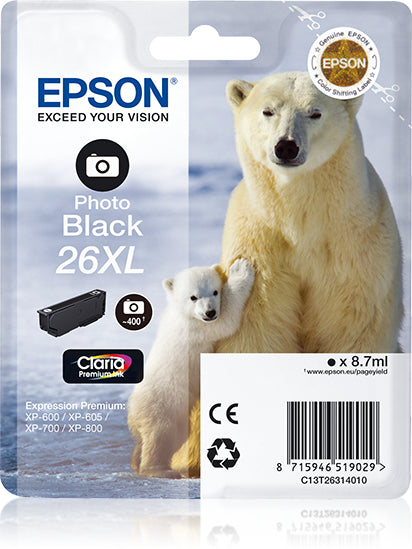 Epson Polar bear Cartuccia Nero-foto XL