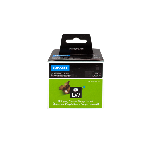 ORIGINAL DYMO Etichette Bianco S0722430 99014 Etichette in carta per spedizioni, 101x54mm, bianco, 1x220 pezzi.
