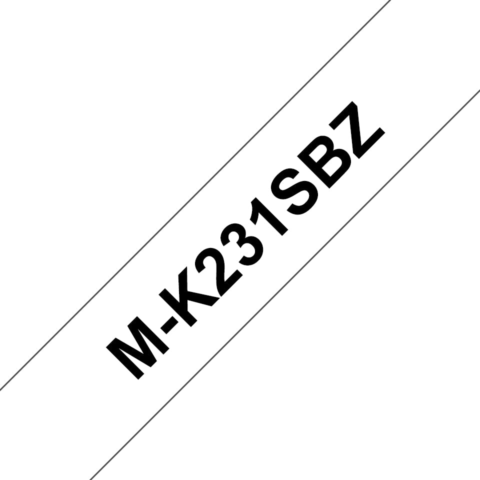 Brother M-K231SBZ nastro per etichettatrice Nero su bianco