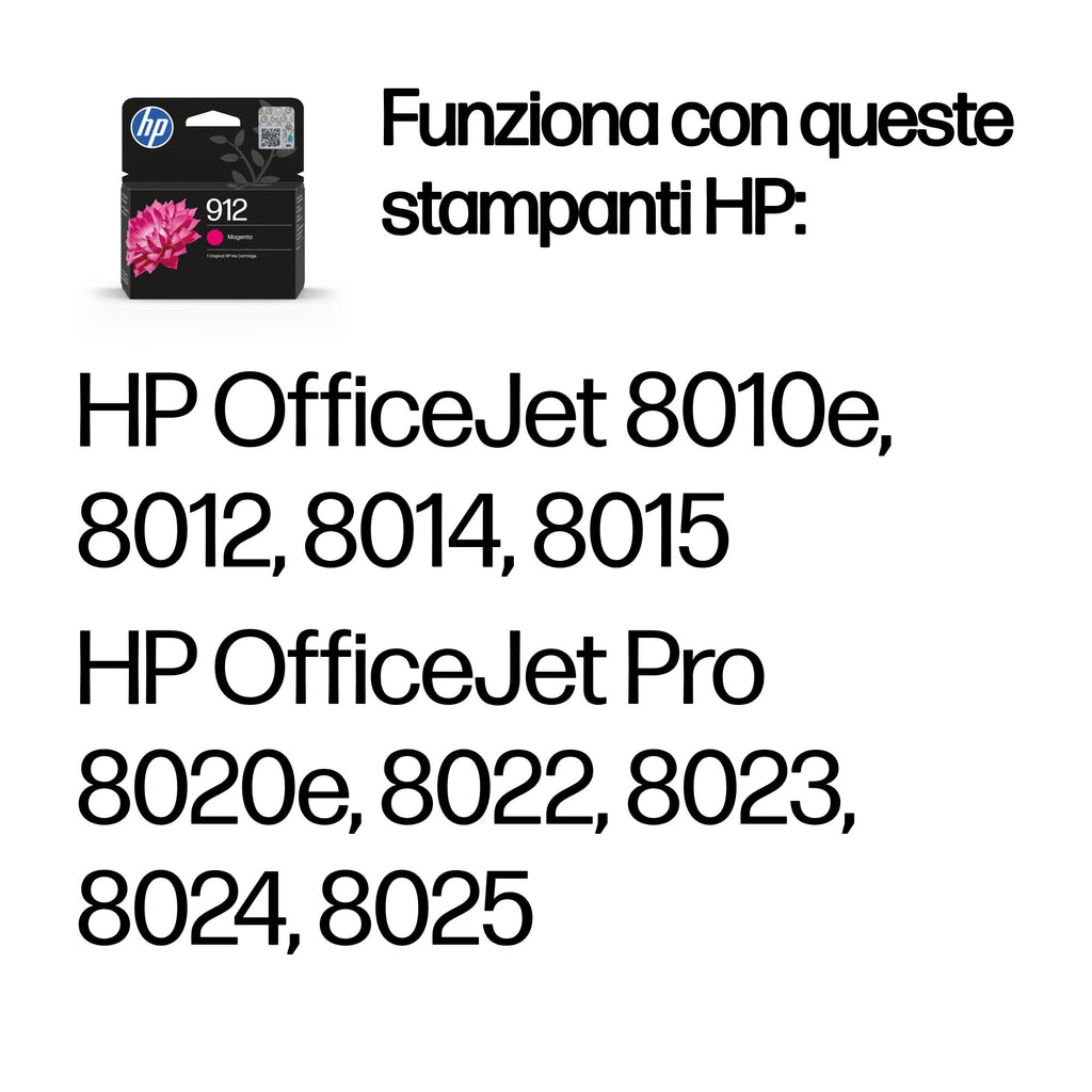 HP Cartuccia di inchiostro magenta originale 912