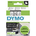 DYMO D1 etichette originali | 9 mm x 7 mm | stampa bianca su nero | etichette autoadesive per etichettatrice LabelManager | 1 Pezzo