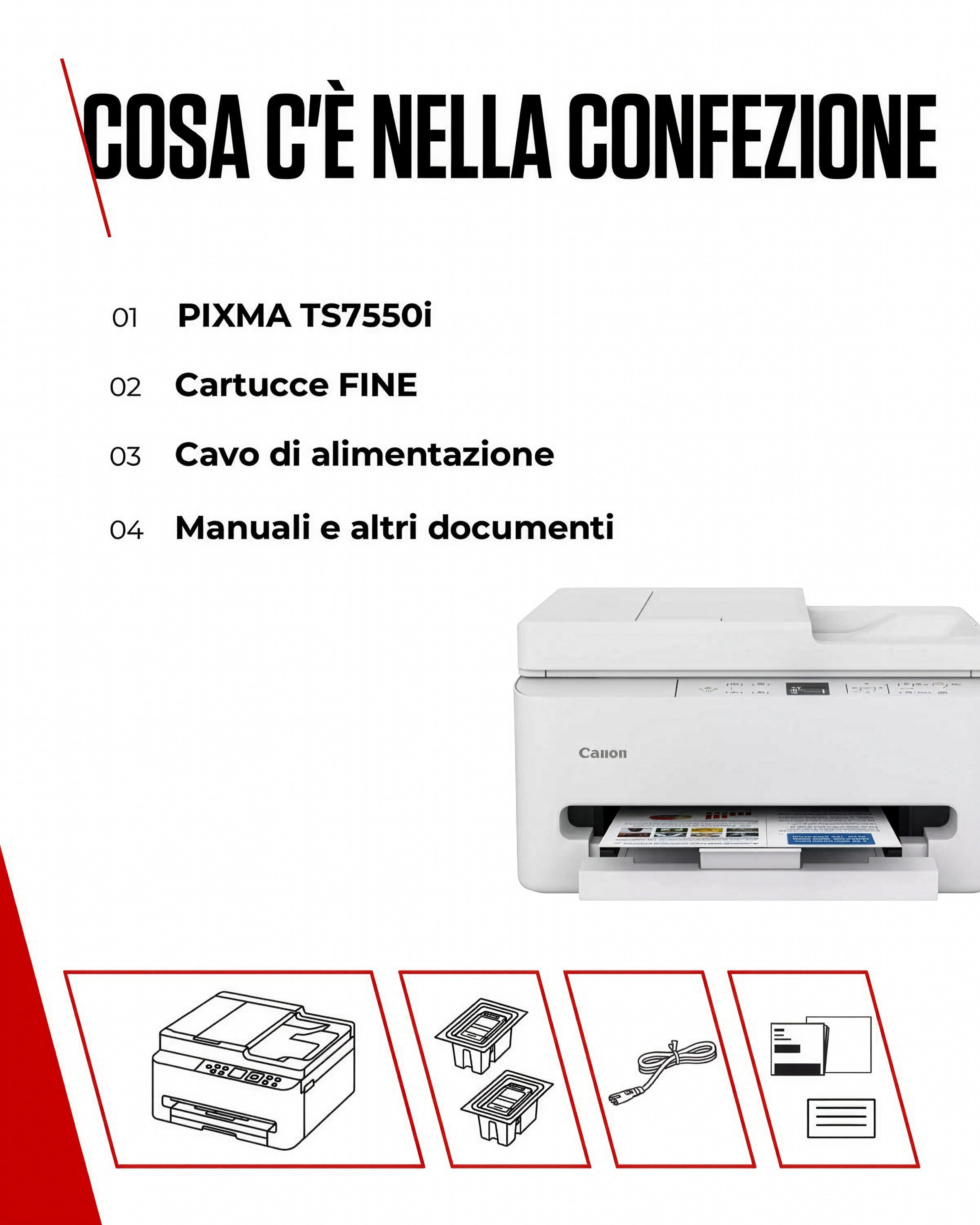 Canon PIXMA TS7550i Ad inchiostro A4 1200 x 1200 DPI Wi-Fi