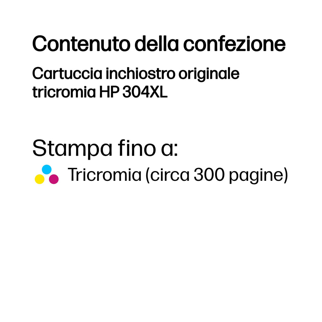 HP Cartuccia inchiostro originale tricromia 304XL