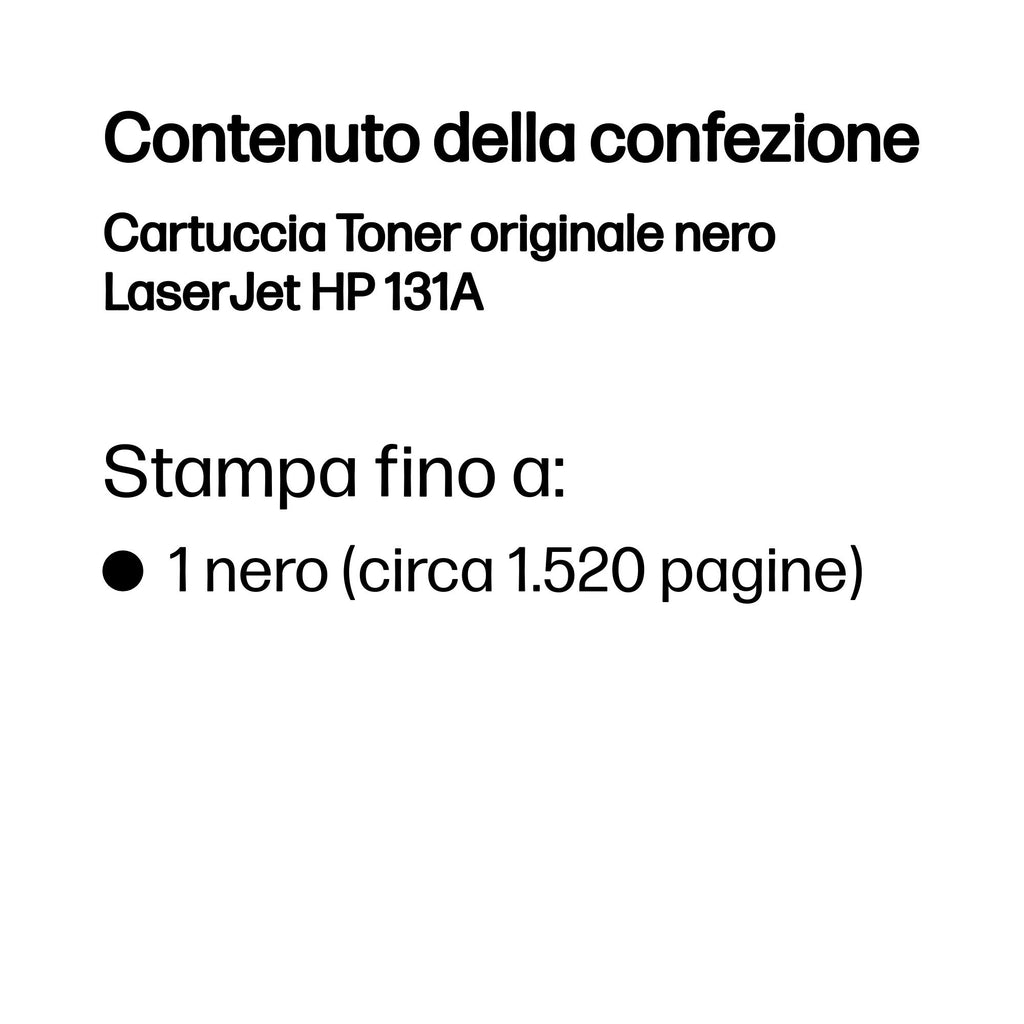 HP Cartuccia Toner originale nero LaserJet 131A