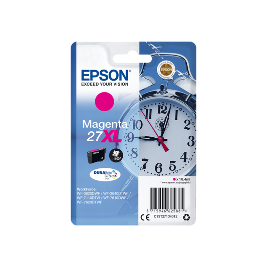 ORIGINAL Epson Cartuccia d'inchiostro magenta C13T27134010 27 XL ~1100 Seiten 10,4ml XL