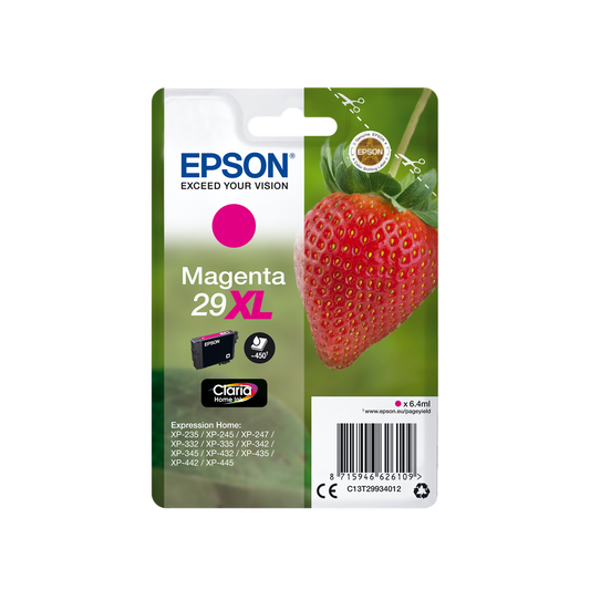ORIGINAL Epson Cartuccia d'inchiostro magenta C13T29934012 29 XL ~450 Seiten 6,4ml XL
