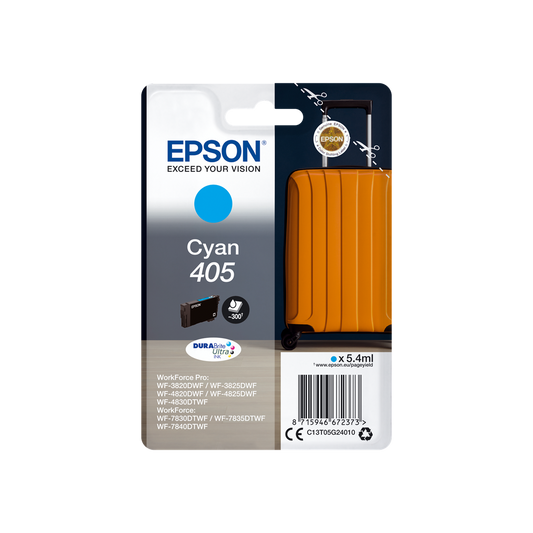 ORIGINAL Epson Cartuccia d'inchiostro ciano C13T05G24010 405 ~300 Seiten 5,4ml