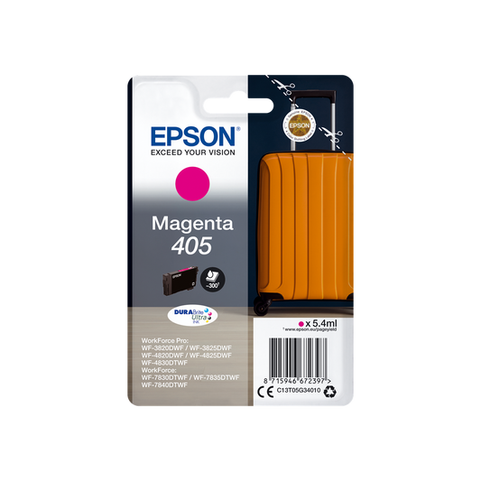 ORIGINAL Epson Cartuccia d'inchiostro magenta C13T05G34010 405 ~300 Seiten 5,4ml