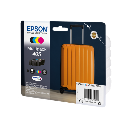 ORIGINAL Epson Multipack nero / ciano / magenta / giallo C13T05G64010 405 ~1250 Seiten