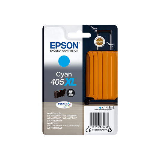 ORIGINAL Epson Cartuccia d'inchiostro ciano C13T05H24010 405 XL ~1100 Seiten 14,7ml