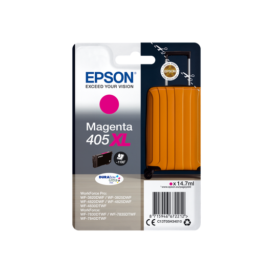 ORIGINAL Epson Cartuccia d'inchiostro magenta C13T05H34010 405 XL ~1100 Seiten 14,7ml