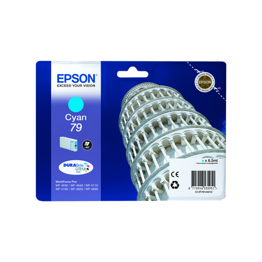 ORIGINAL Epson Cartuccia d'inchiostro ciano C13T79124010 79 ~800 Seiten 6,5ml 79