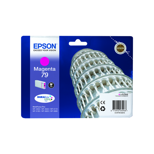 ORIGINAL Epson Cartuccia d'inchiostro magenta C13T79134010 79 ~800 Seiten 6,5ml 79
