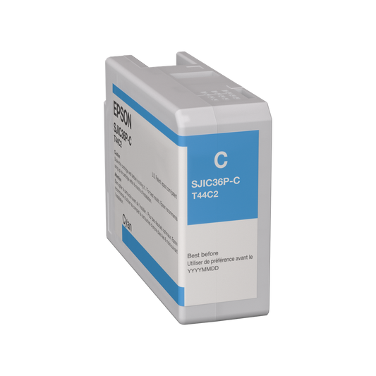 ORIGINAL Epson Cartuccia d'inchiostro ciano C13T44C240 SJIC36P-C 80ml