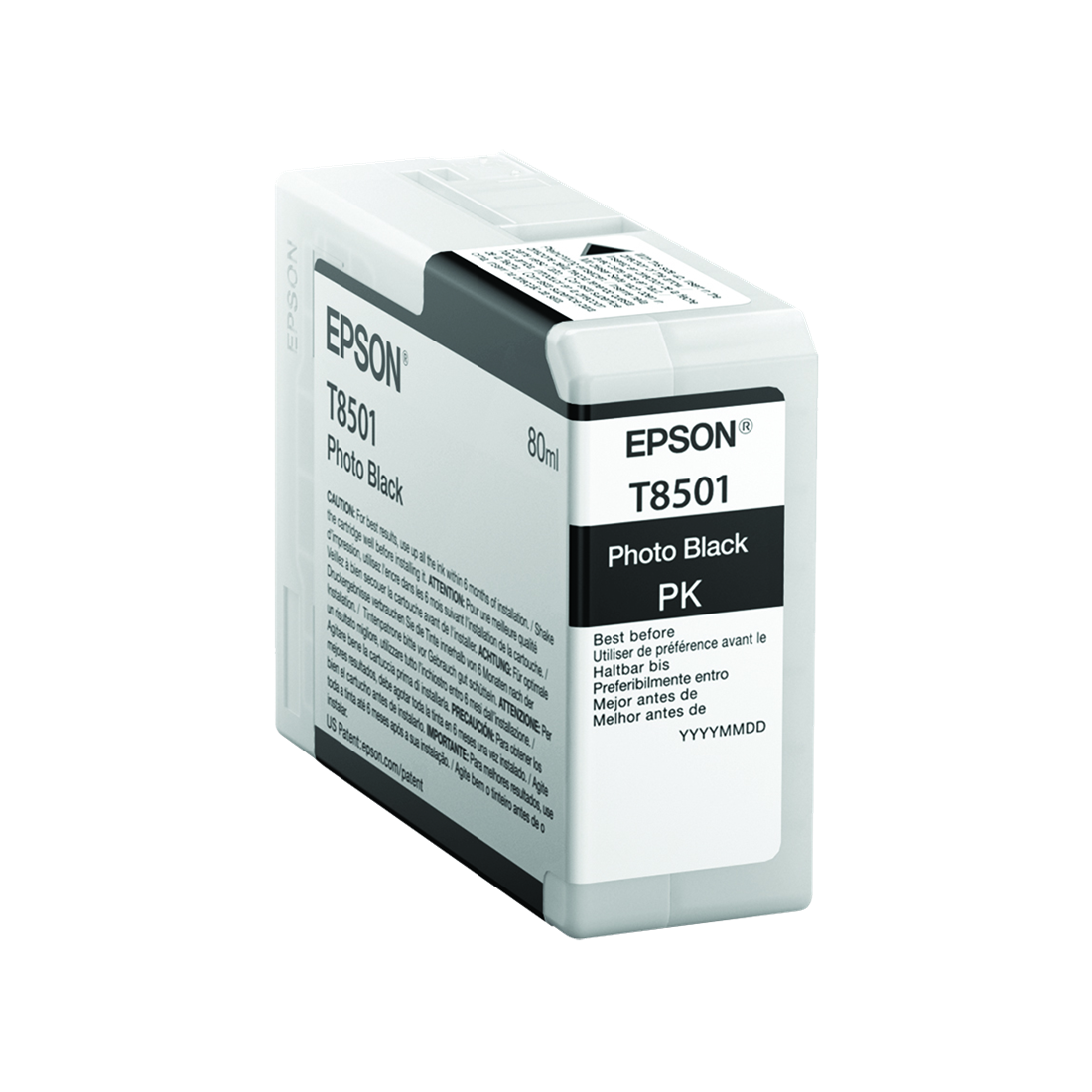 ORIGINAL Epson Cartuccia d'inchiostro Nero (Foto) C13T850100 T8501 80ml