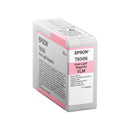 ORIGINAL Epson Cartuccia d'inchiostro magenta (chiaro) C13T85060N T8506 80ml