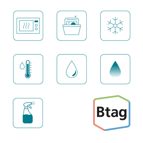Brother BTAG-135 nastro per etichettatrice Bianco su trasparente