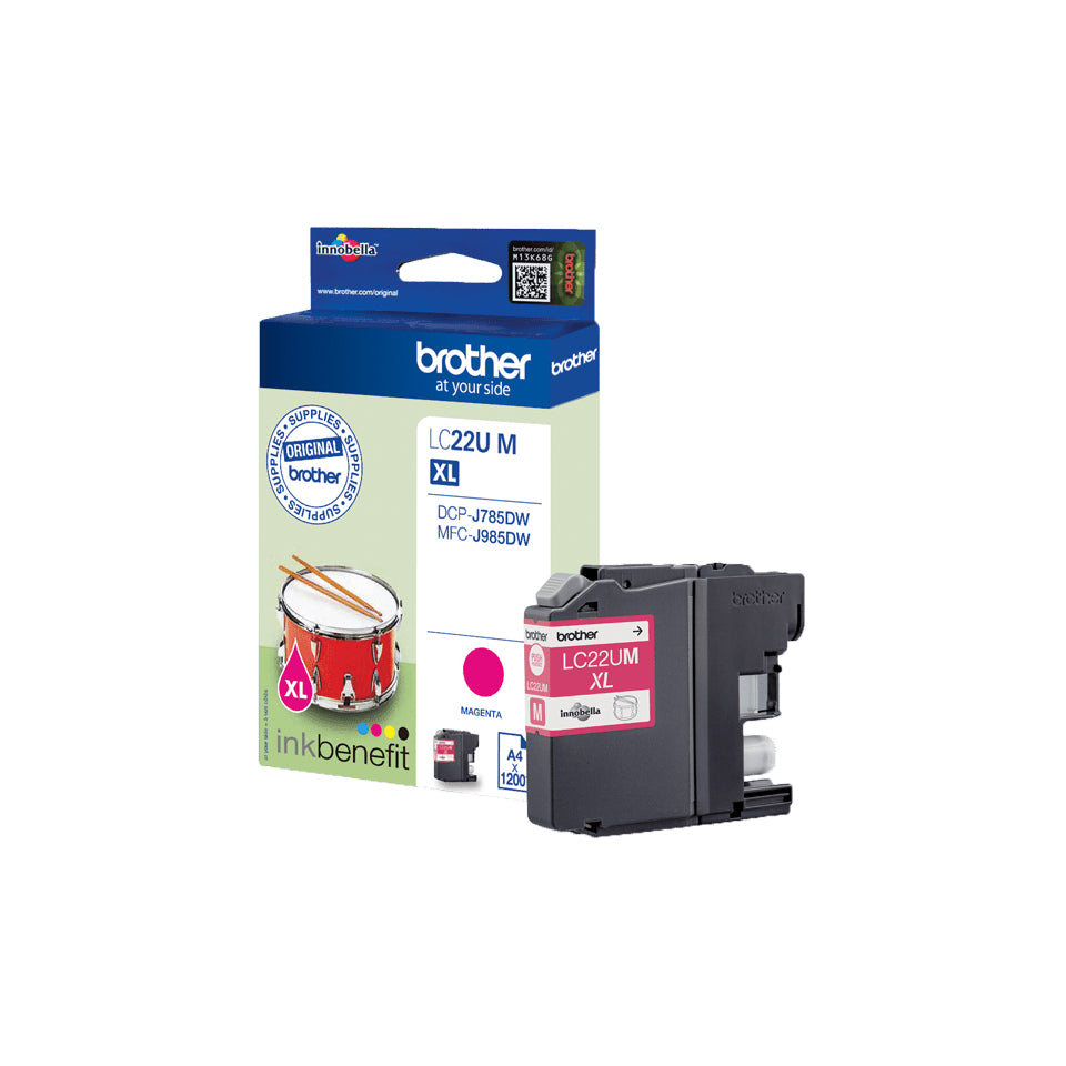 Brother LC22UM cartuccia d'inchiostro 1 pz Originale Resa elevata (XL) Magenta