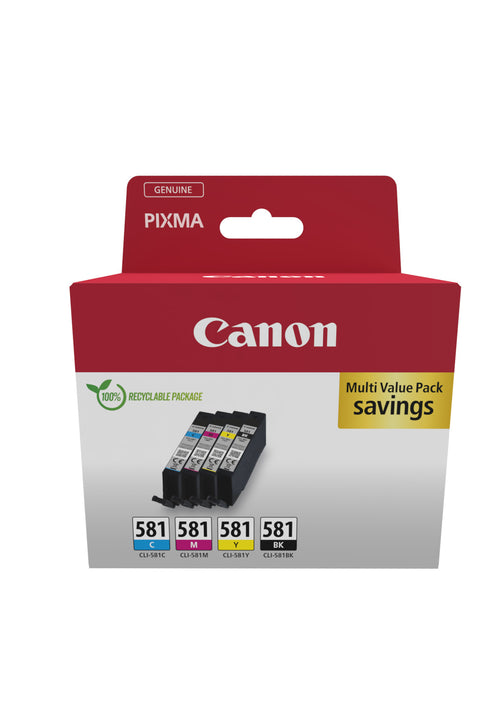 Canon 2103C007 cartuccia d'inchiostro 4 pz Originale Nero, Ciano, Magenta, Giallo