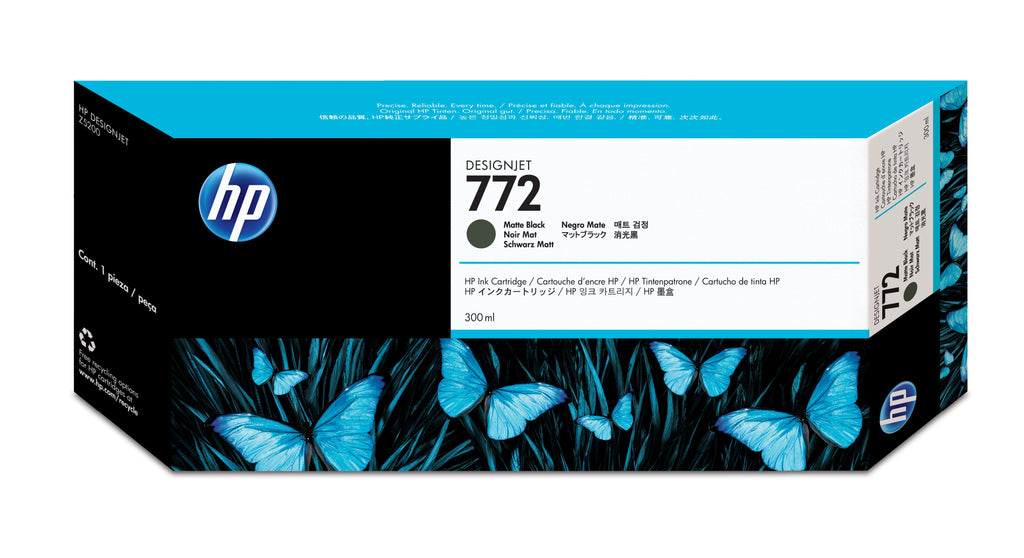 HP Cartuccia inchiostro nero opaco DesignJet 772, 300 ml