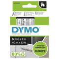 DYMO D1 etichette originali | stampa nera su trasparente | 12 mm x 7 m | etichette autoadesive per etichettatrice LabelManager | 1 Pezzo