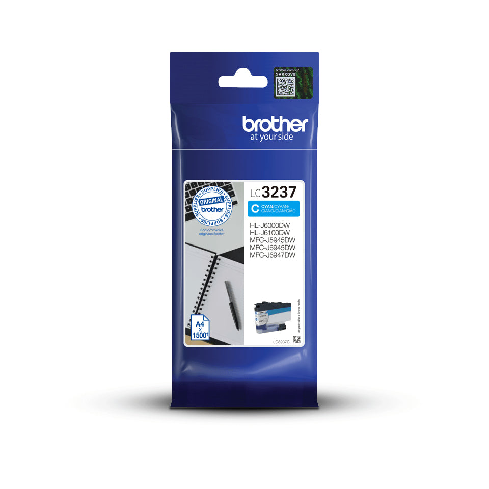 Brother LC3237C cartuccia d'inchiostro 1 pz Originale Resa standard Ciano