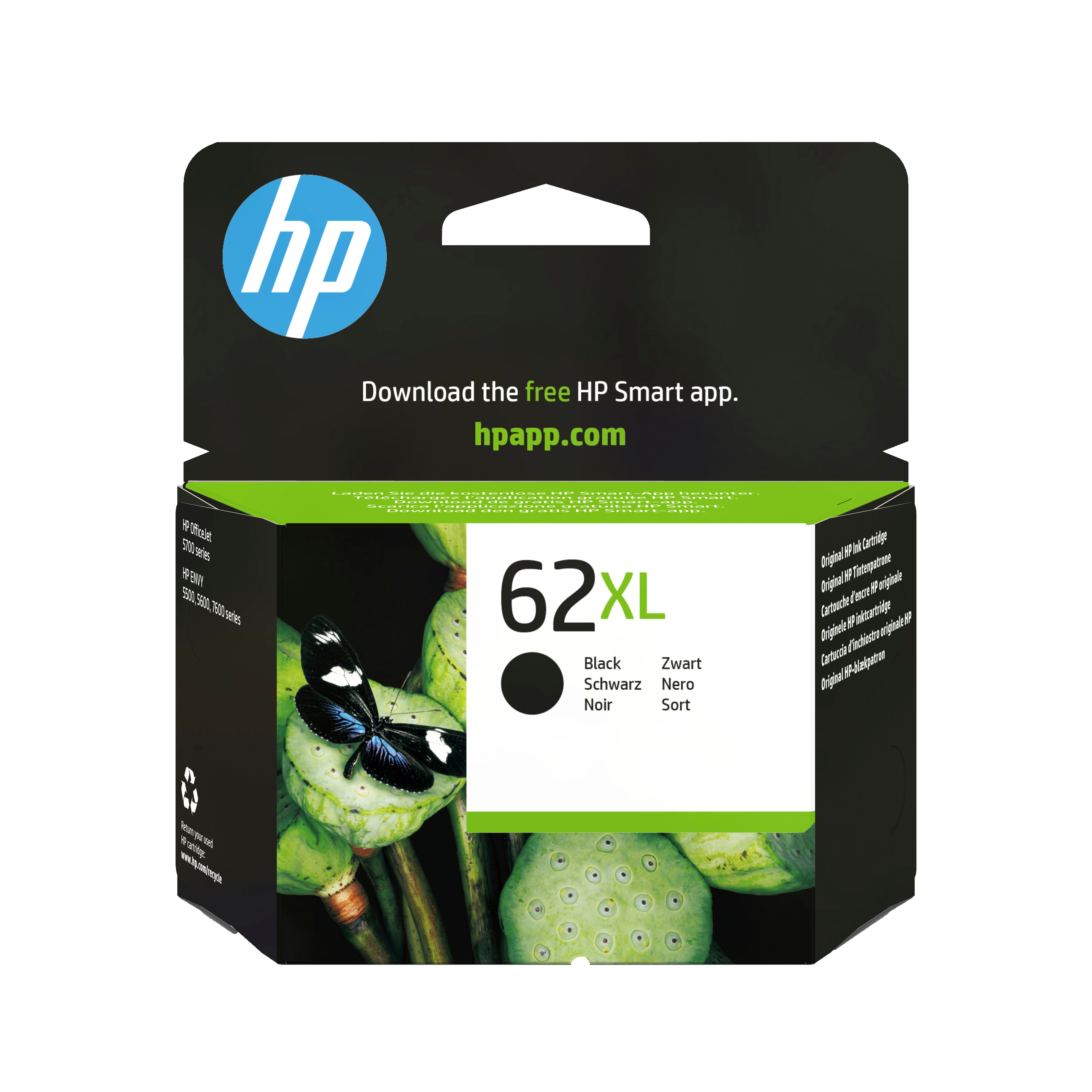 HP Cartuccia originale inchiostro nero ad alta capacità 62XL