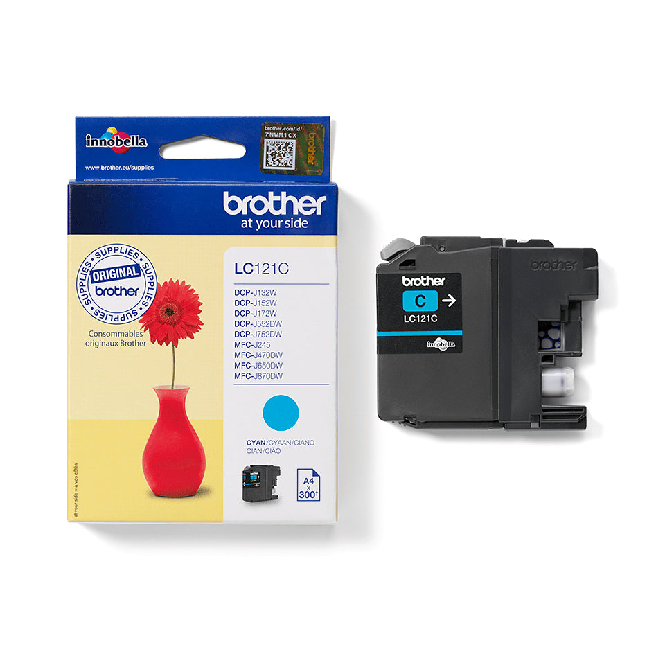Brother LC121C cartuccia d'inchiostro 1 pz Originale Ciano