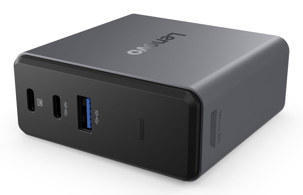 Lenovo X9 Charging GaN Dock Cablato USB 3.2 Gen 2 (3.1 Gen 2) Type-C Grigio