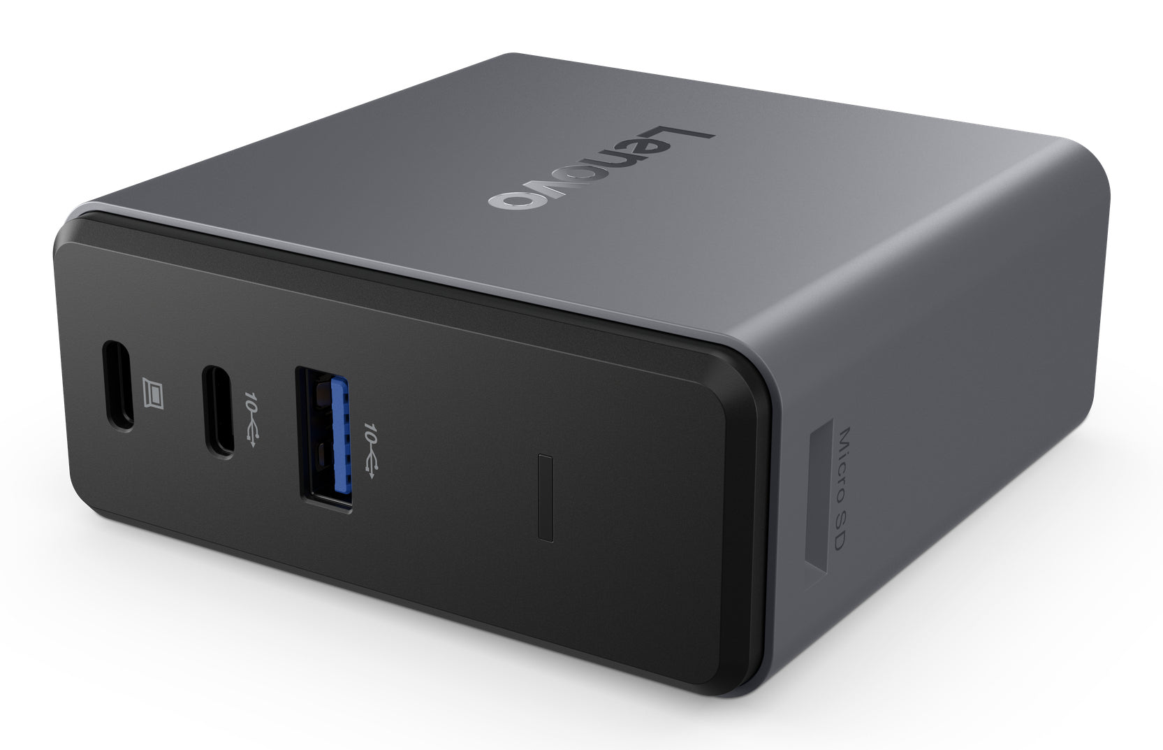 Lenovo X9 Charging GaN Dock Cablato USB 3.2 Gen 2 (3.1 Gen 2) Type-C Grigio