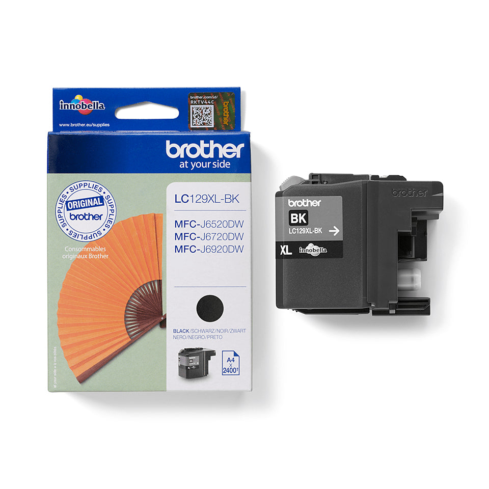 Brother LC129XLBK cartuccia d'inchiostro 1 pz Originale Resa elevata (XL) Nero