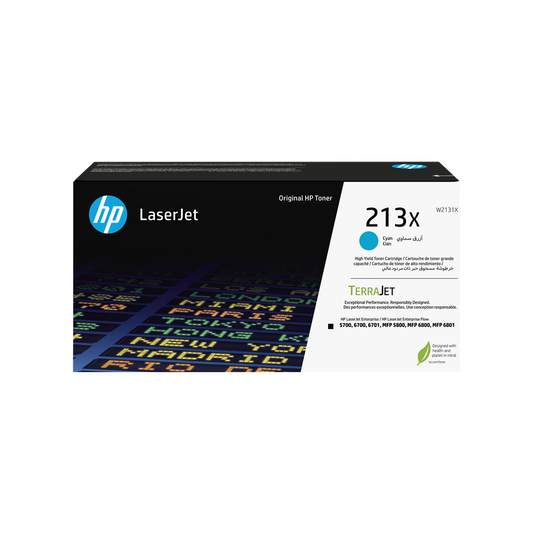 ORIGINAL HP toner ciano W2131X 213X ~6000 Seiten Cartuccia toner originale ciano ad alta capacit… LaserJet HP 213X