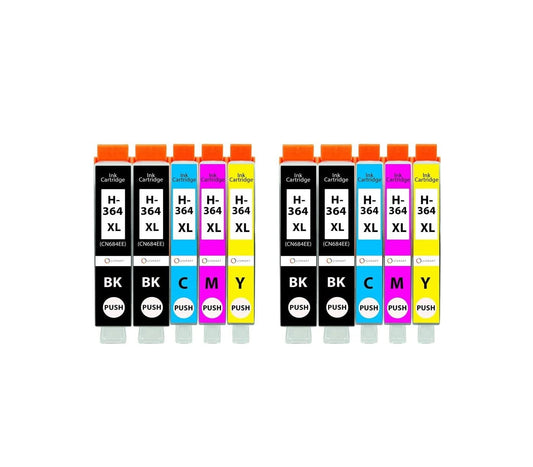 Cartucce Compatibile per HP 364 (4 Nero, 2 Ciano, 2 Magenta, 2 Giallo)